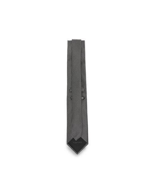 Tom Ford Gray Patterned Tie for men