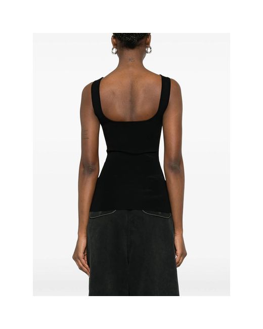 Entire studios Black Sleeveless Top