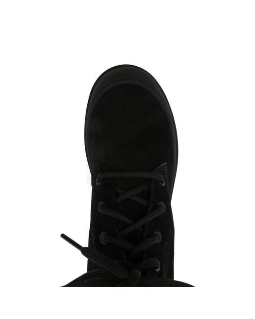 Moncler Black Vera Lace-Up Logo-Patch Boots