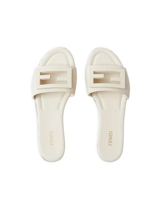 Fendi White Sandals