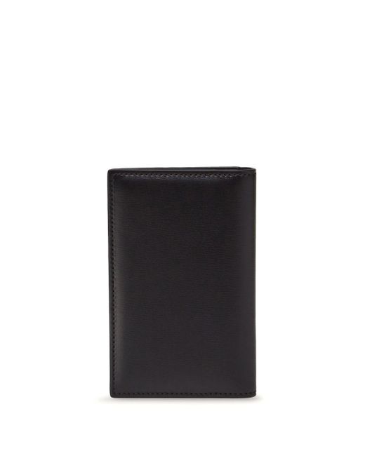 Ferragamo Black Bi-Fold Leather Cardholder for men