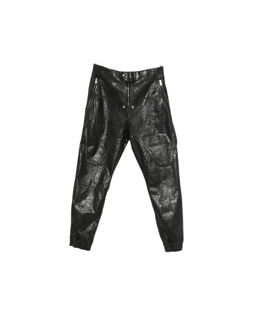 Rick Owens Black Moto Zip-Fastening Trousers for men