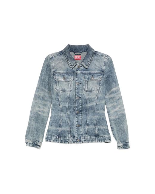 DIESEL Blue Button-Fastening Denim Jacket