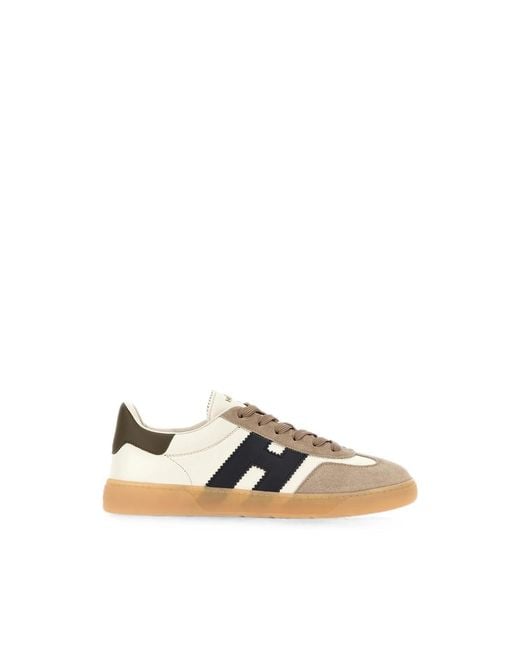 Hogan Natural Hgn86 Panelled Leather Sneakers for men