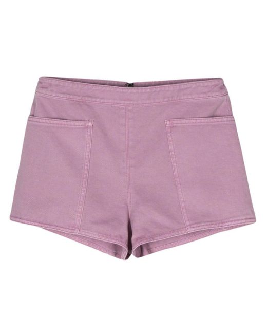 Max Mara Purple Cotton Shorts