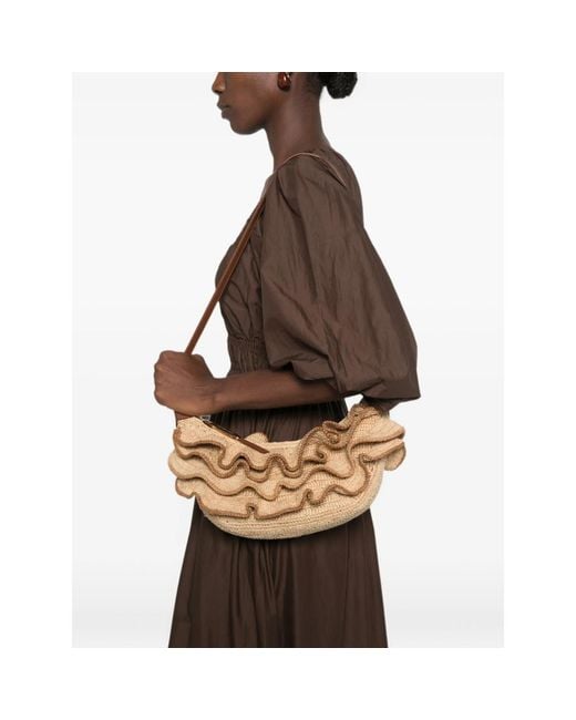 Zimmermann Metallic Neutrals Shoulder Bags