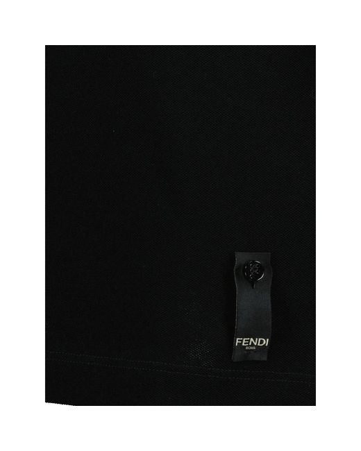 Fendi Black Polo Shirts for men