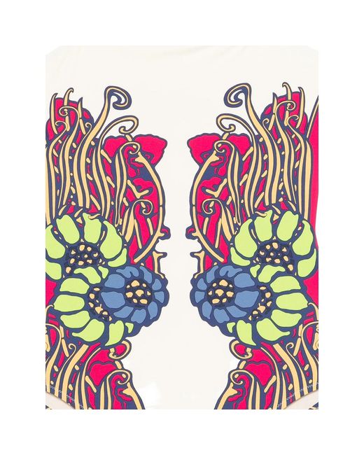 LaDoubleJ Multicolor Floral Print Beachwear