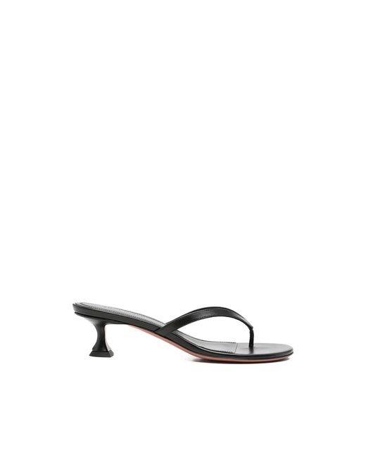 AMINA MUADDI Black Heeled Sandals Juliette