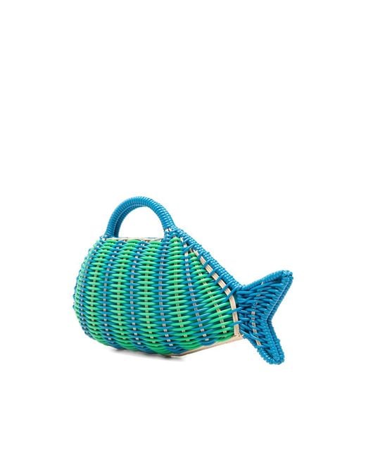Serpui Blue David Fish Tote Bag