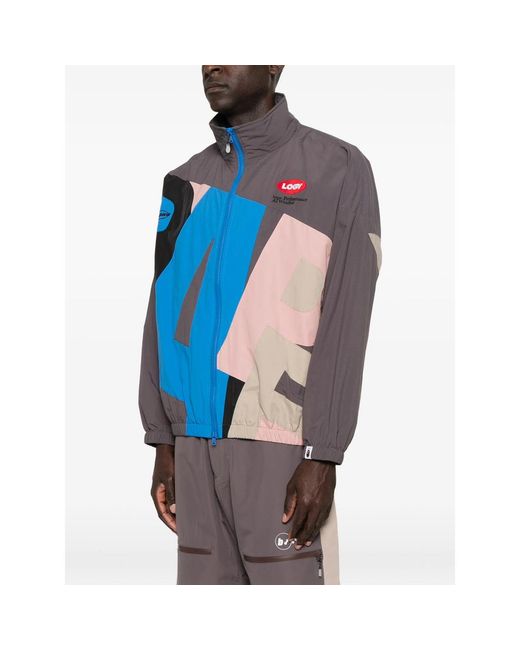 A Bathing Ape Blue X Kazuki Kuraishi. Long-Sleeves Jacket for men