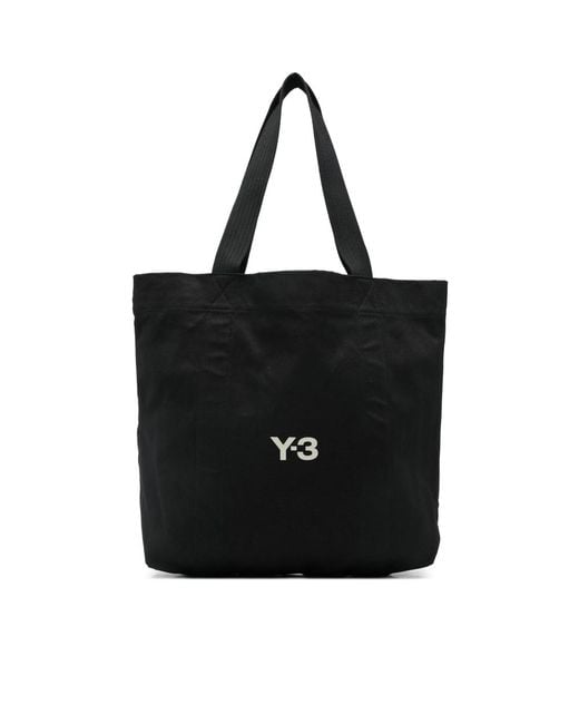 Y-3 Black Tote Bags for men