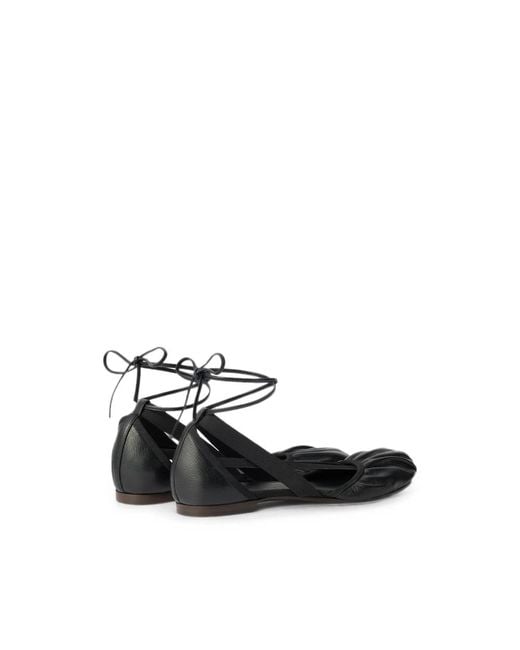 Lemaire Black Flat Pedille Ballerinas