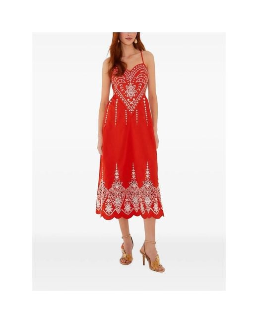 Farm Rio Red The Vicky Dress