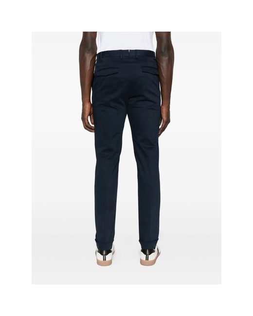 PT Torino Blue Cuffed-Hem Chinos for men
