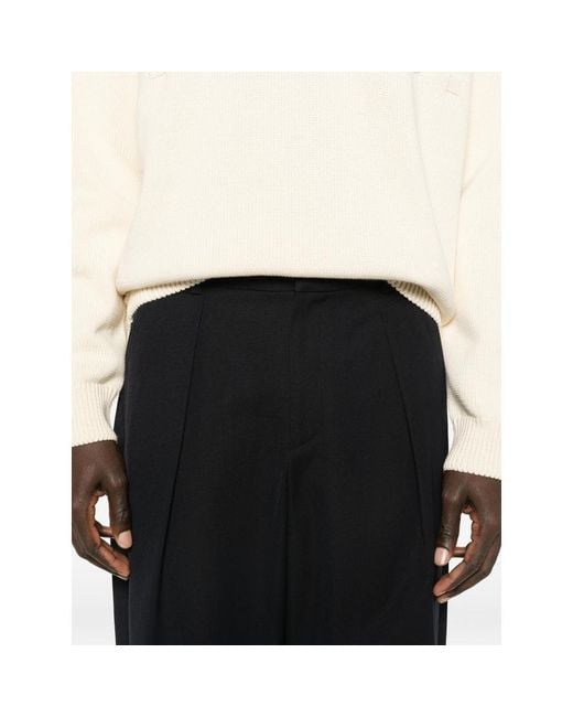A.P.C. Black Straight Trousers for men