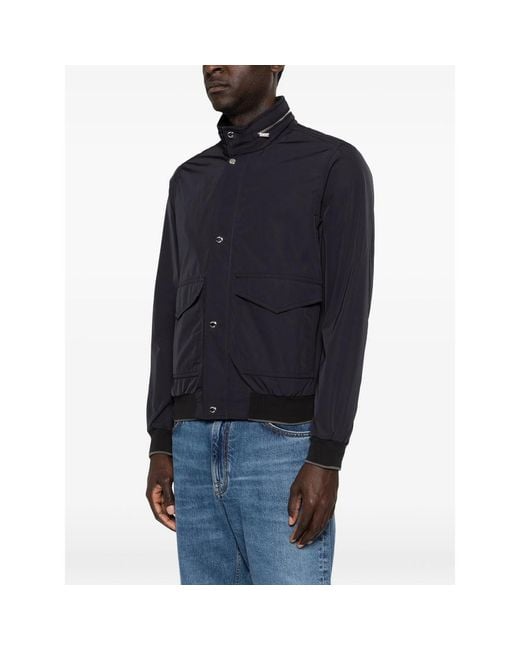 Moorer Blue Pocket Jacket for men