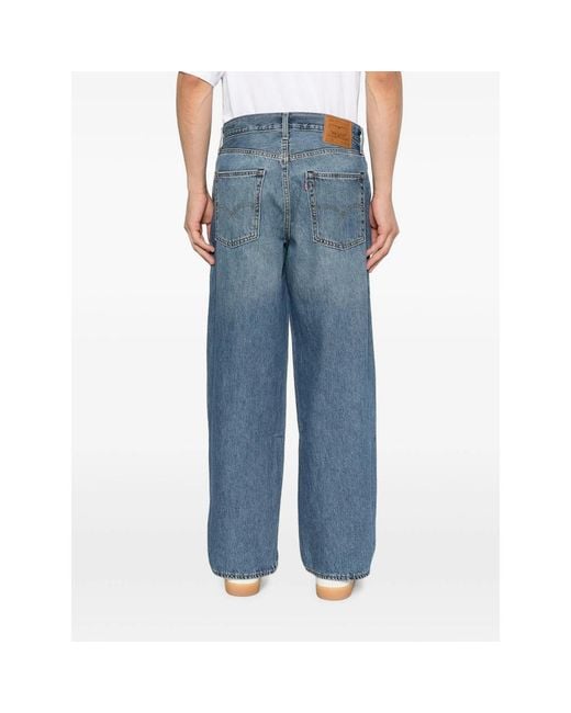 Levi's Blue Faded Straight-Leg Jeans for men