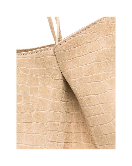 Elleme Natural Dimple Crocodile-Effect Tote Bag