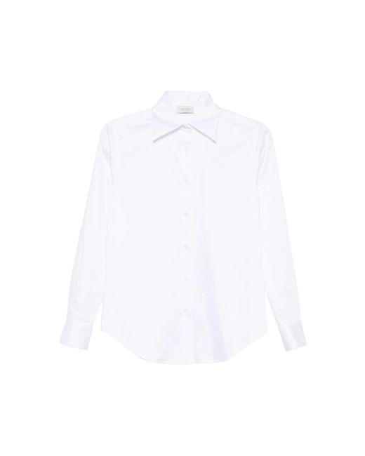 Mazzarelli White Gea Button-Down Long-Sleeve Shirt