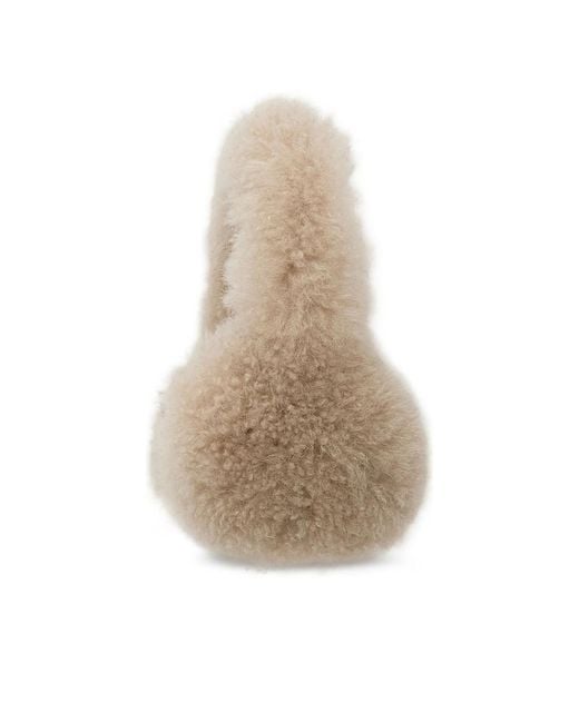 Yves Salomon Natural Lamb-Shearling Earmuffs