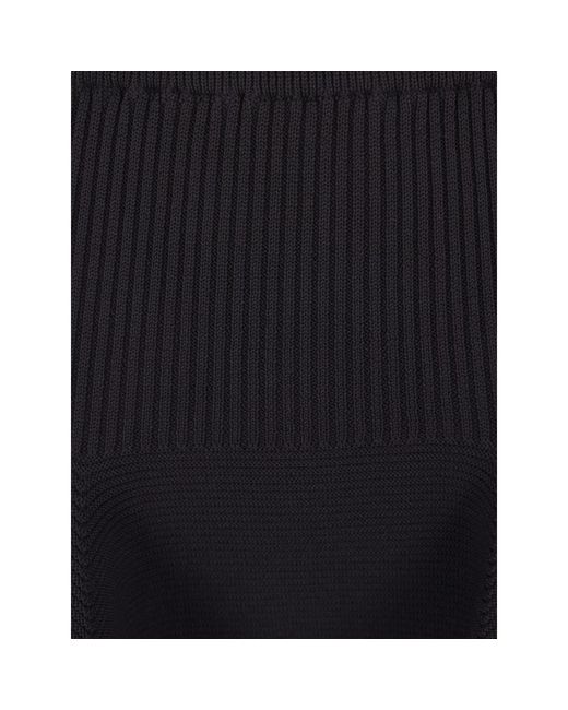 CFCL Blue Ribbed Flared Skirt