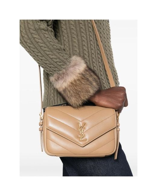 Saint Laurent White Loulou Toy Quilted Leather Shoulder Bag