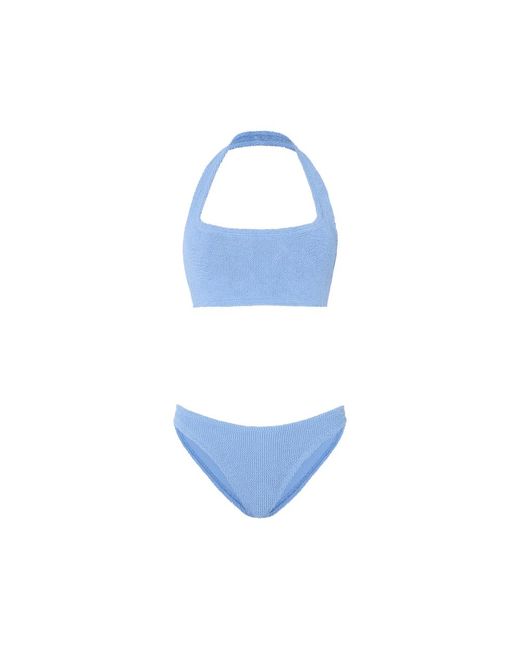 Hunza G Blue Sandy Halterneck Bikini (Set Of Two)