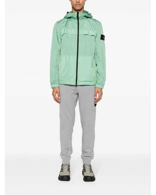 Stone Island Gray Compass-Badge Track Pants for men