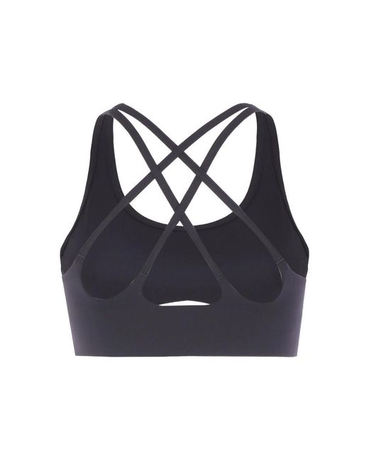 Adidas By Stella McCartney Blue Cross-Back Sports Bra