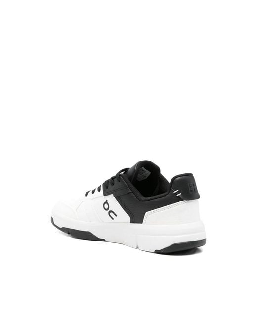 On Shoes White Perforated Sneakers