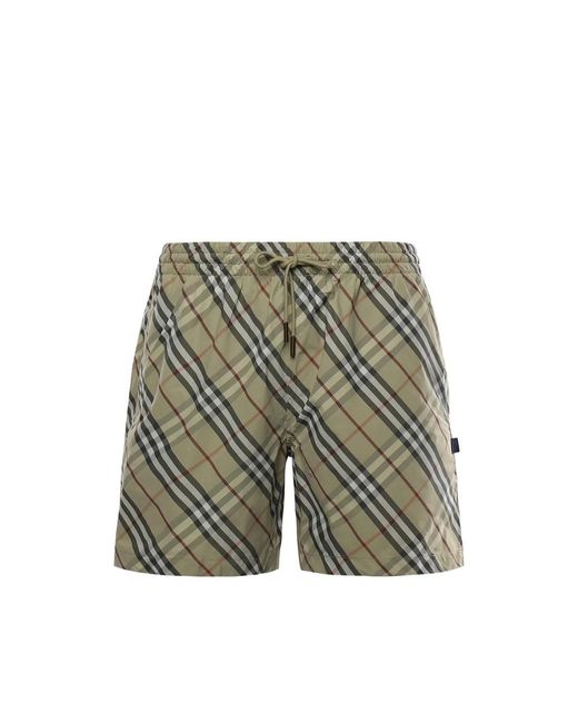 Burberry Gray Swim Shorts for men