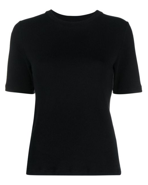La Collection Black Short-Sleeve Cotton T-Shirt