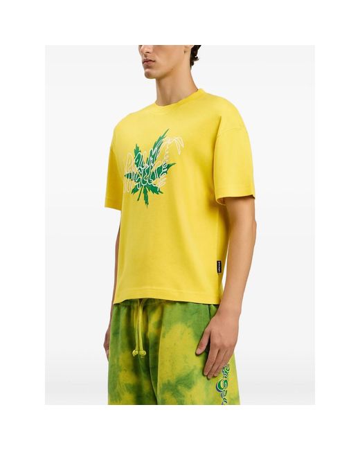 Palm Angels Yellow T-Shirts & Vests for men