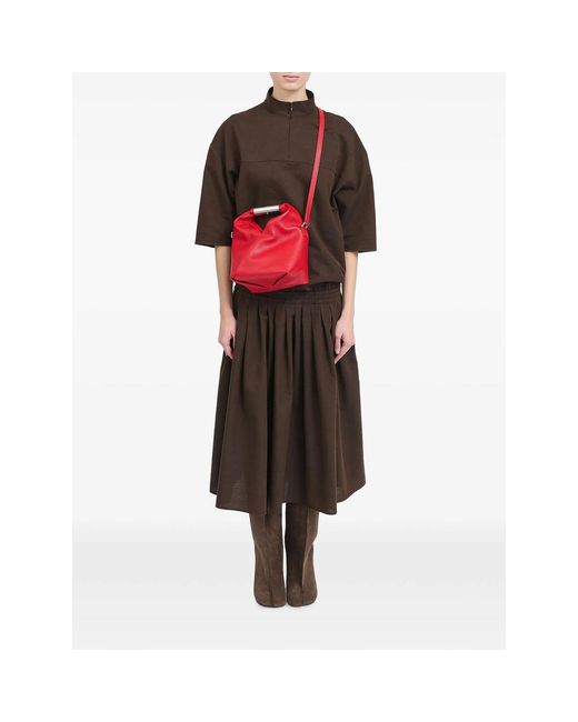 MM6 by Maison Margiela Red Japanese Small Shoulder Bag