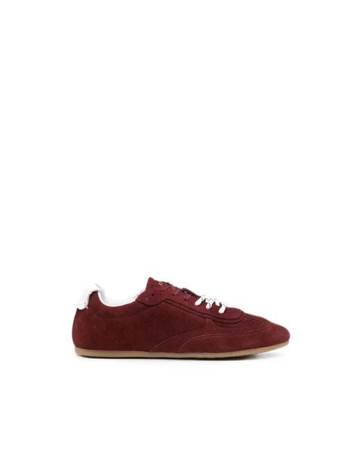 Alohas Brown Suede Lace-Up Fastening Sneakers