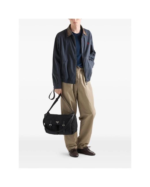 Prada Black Shoulder Bags for men