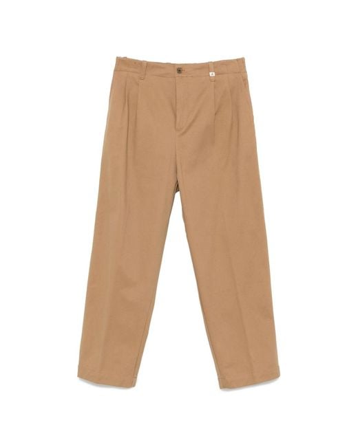 Myths Natural Pleated-Front Trousers for men