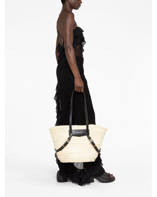 Givenchy Natural Medium Voyou Raffia Tote Bag