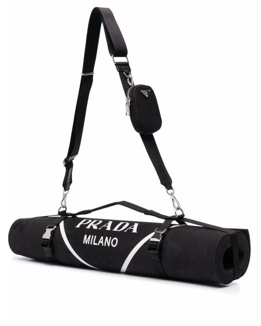 Prada Logo-print Yoga Mat And Bag in Black | Lyst Australia