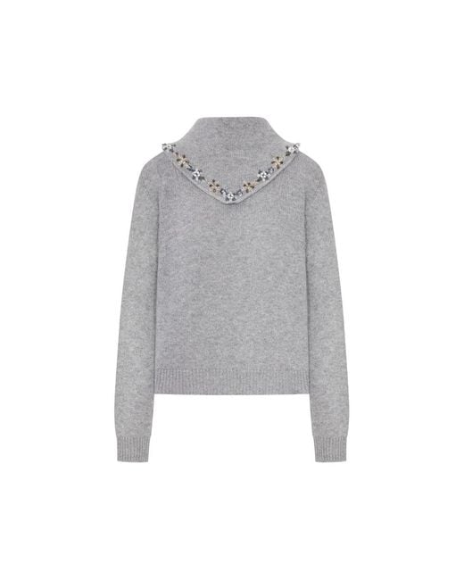 Prada Gray Knitwear