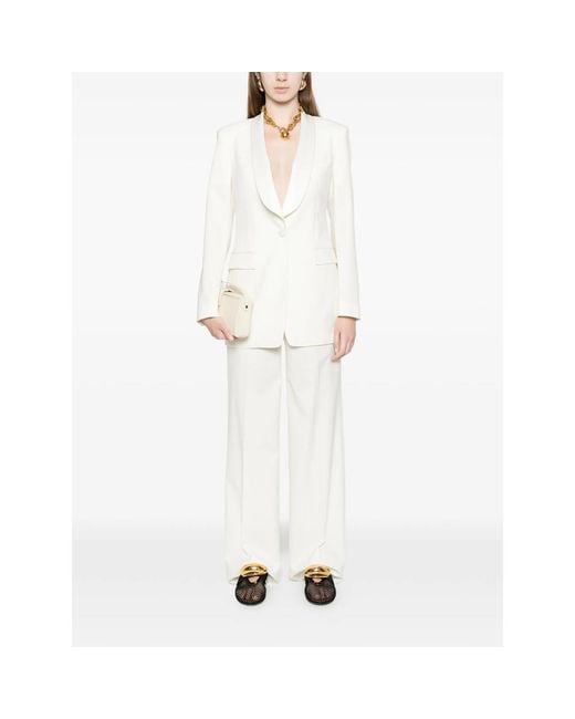 Tagliatore White Tailored Trouser Suit