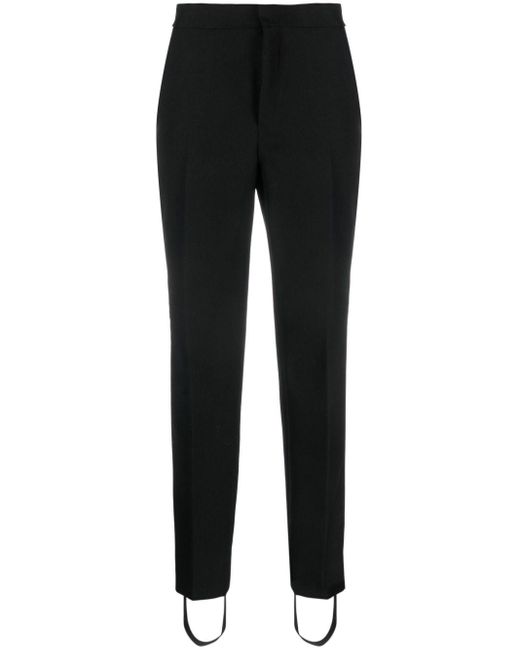 Wardrobe NYC Black Slim-Fit Stirrup Trousers