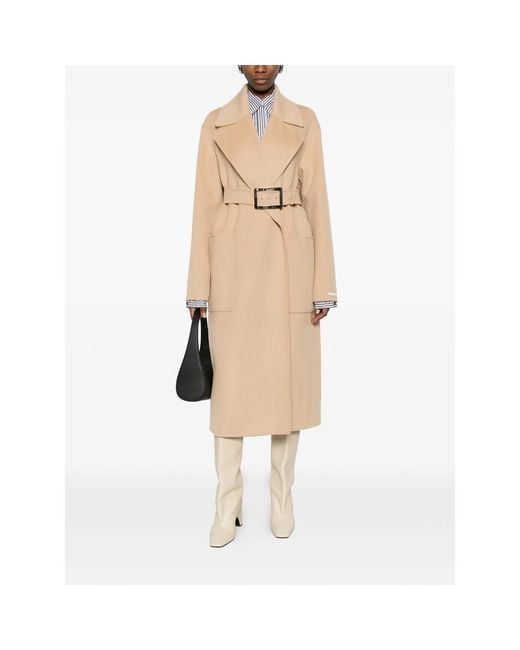 Sportmax Natural Coats Neutral