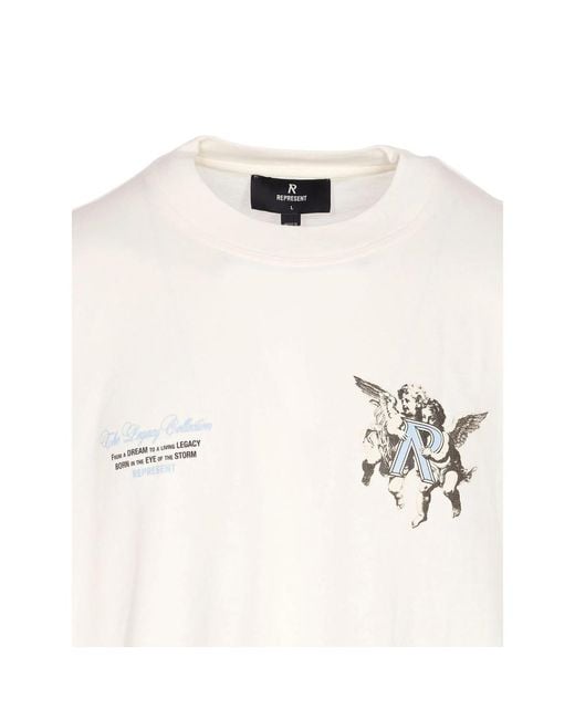 Represent White T Shirts for men