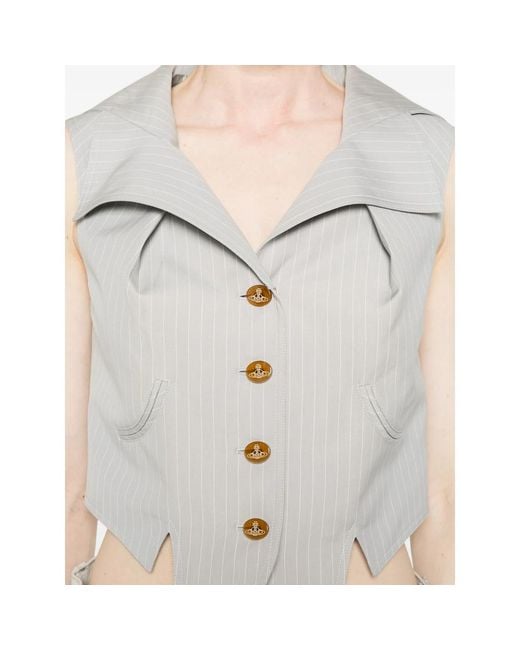 Vivienne Westwood Gray Waistcoat Cotton: 100. Waistcoats