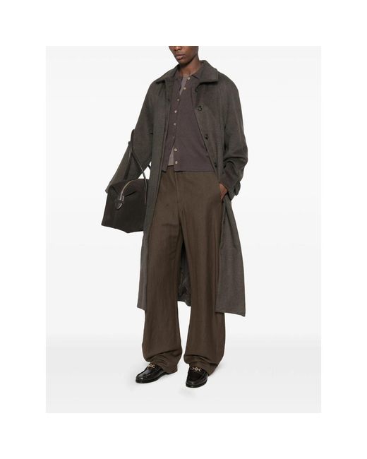 JC Sophie Brown Single Breasted Coat Wool Blend Outer