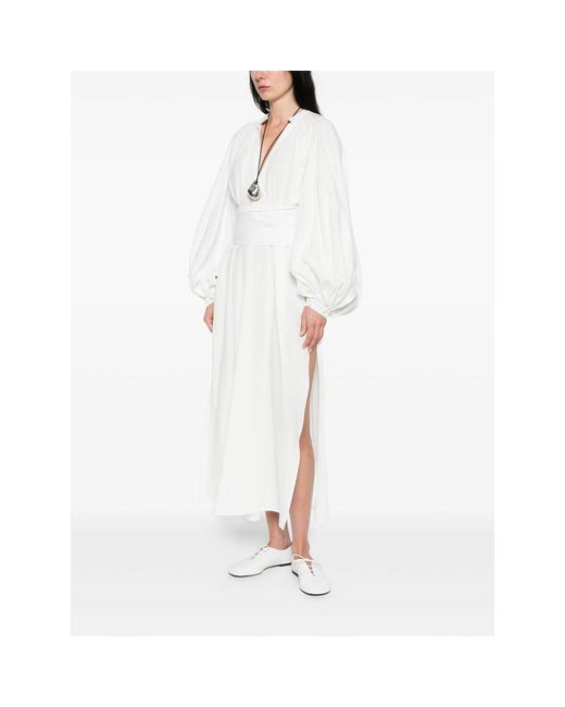 Marrakshi Life White Tie-Waist Dress