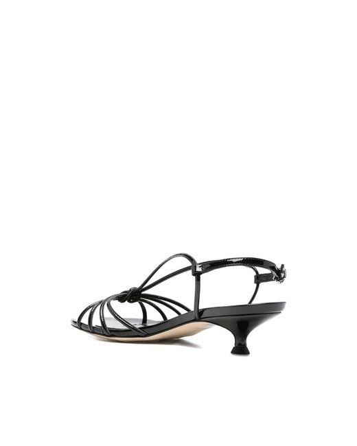 Aeyde Black Kitten-Heel Pumps Amara
