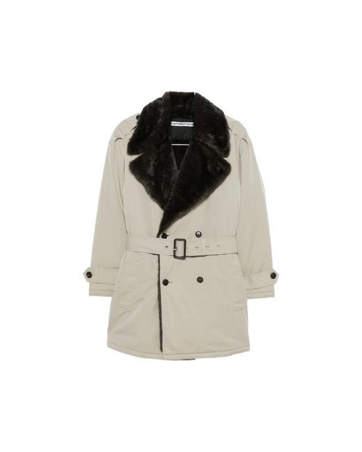 Alexander Wang Brown Belted Double-Breasted Coat